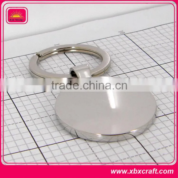 custom blank metal keyring with epoxy sticker logo
