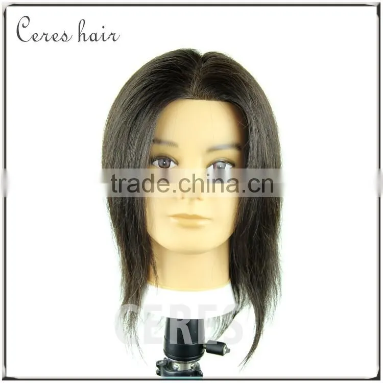wholesale 100% human hair mannequin head afro training mannequin head with clamp for hairdresser