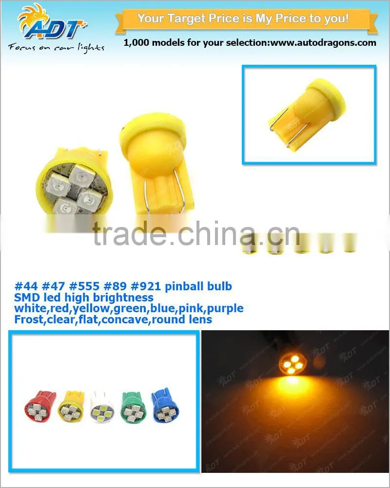 ADT yellow 4smd Pinball Machine LED #555 Bulbs