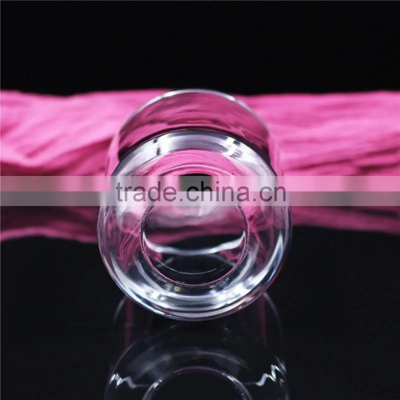 88*100mm wholesale hot sale clear round scented candle glass jar
