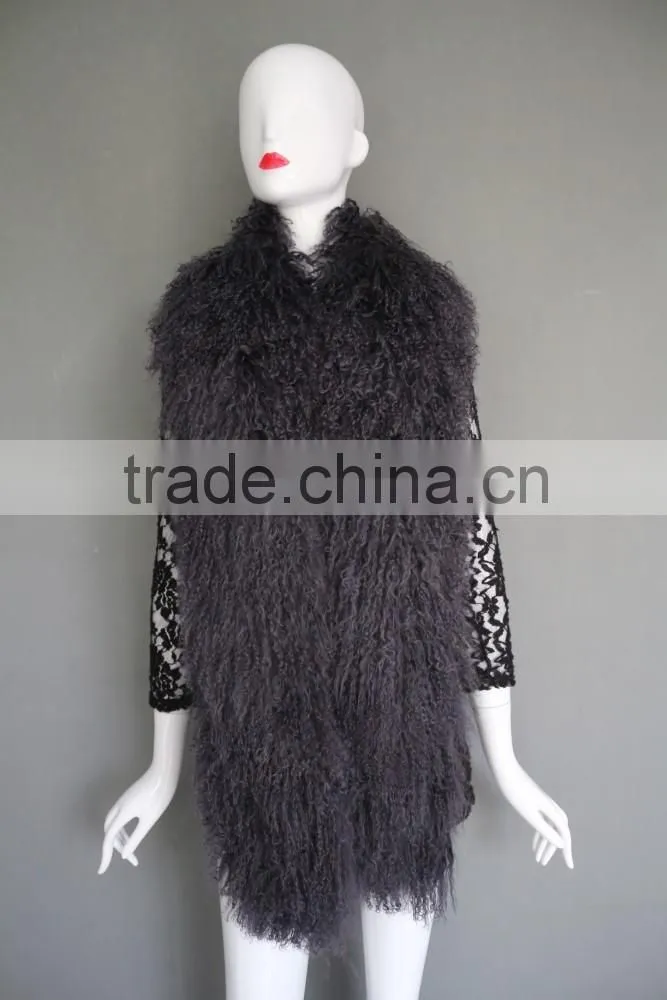 Big fur tibet lamb scarf colorful scarf warm winter scarf long fur scarf for 2016 winter fashion