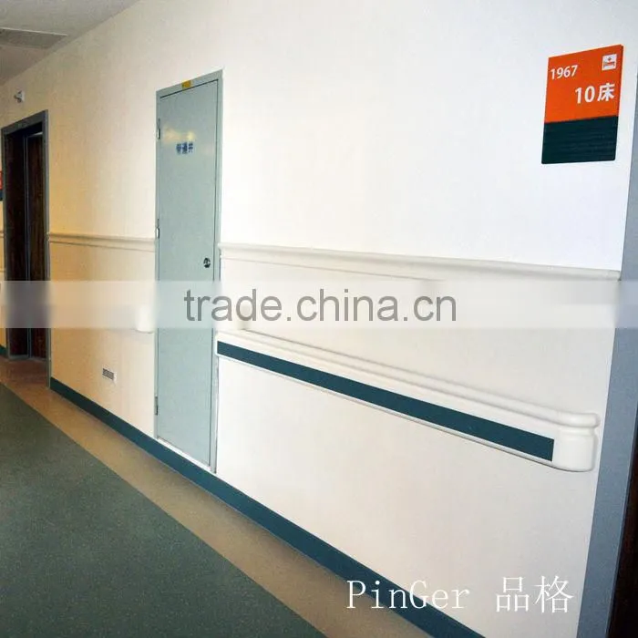 hospital corridor wall protection handrail