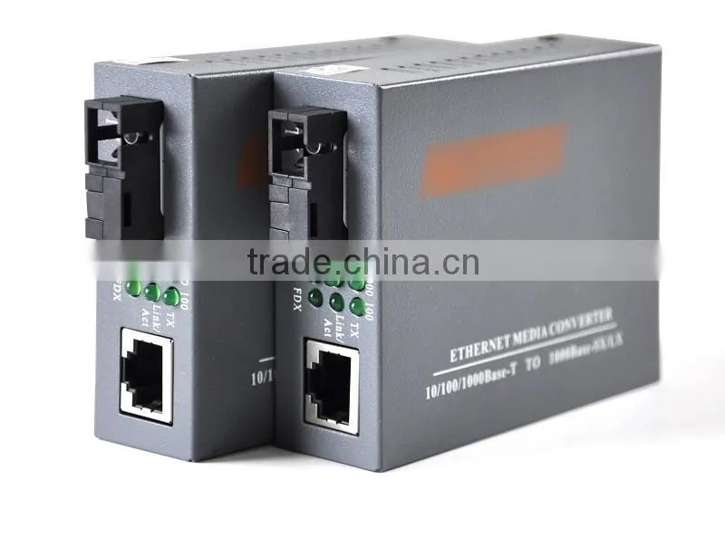 1000M 20KM, Media convert, Fiber Ethernet Converter with 4 RJ45 Ports;Optical media converter