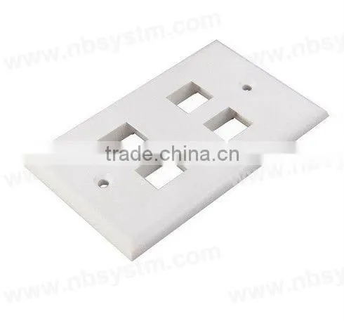 Face Plate 4 port, size:70x115mm