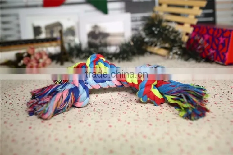 Double knot cotton rope for pet toy