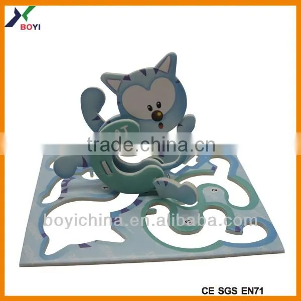Hot selling picture 3d puzzles games animals alphabet puzzles