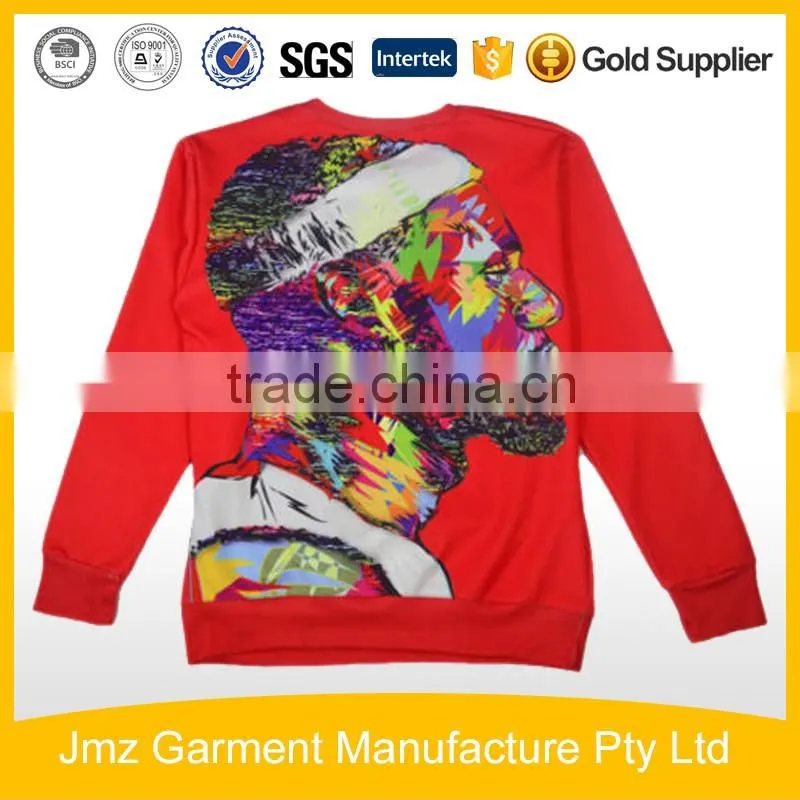 Wholesale crewneck sweatshirt full sublimation print sweater 3d sweatshirts