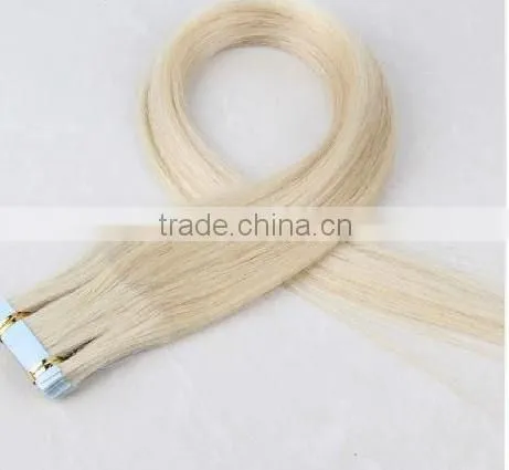 Pu Adhesive Tape Vigin Hair Extensions Remy Indian Hair Extensions Color #8 Large Stock