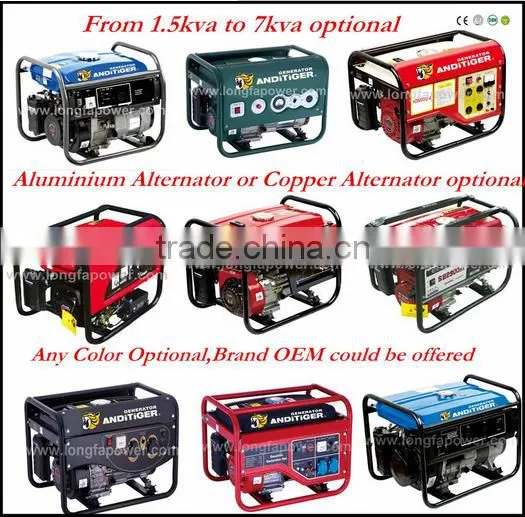 High quality hot sale air-cooled Generator 220v Portable Generator,3Kw gasoline generator ohv