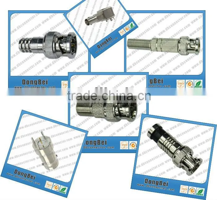 RF coaxial adapter TNC male plug to BNC female jack connector