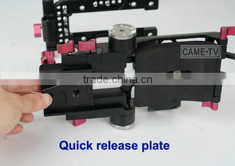 CAME-TV Cage for S ony FS7 Camera HT-FS7-2 15mm Rod Quick Release Plate