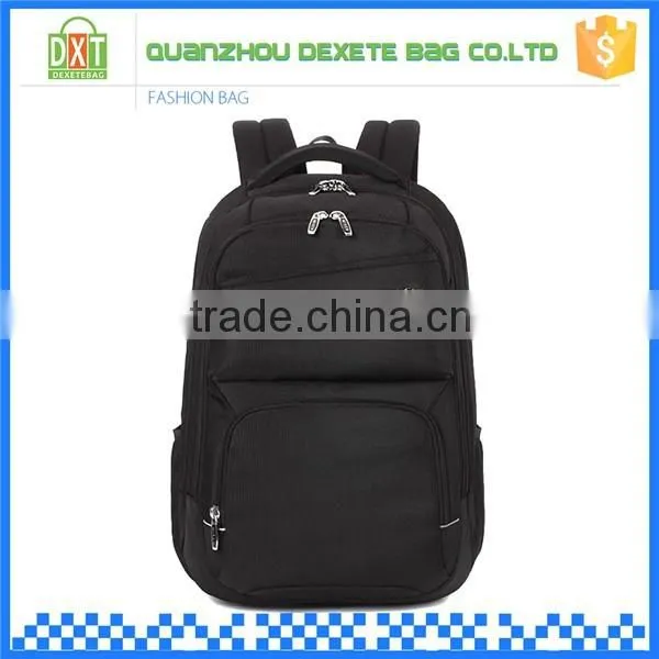 Best fashion cheap good quality polyester black men waterproof backpack bag