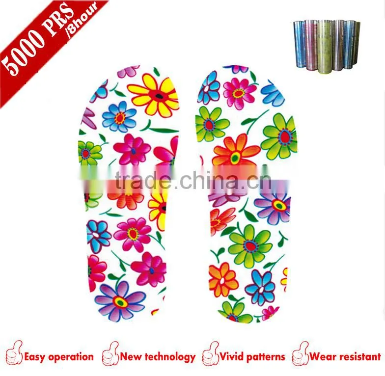 Vivid Flower pattern eva garden shoe sole print film
