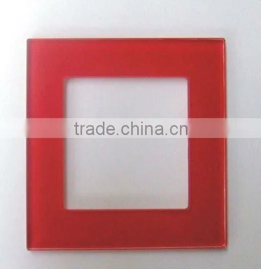 richcolored high-intensitive tempered glass switch panel