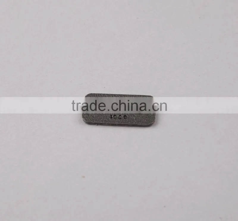 Smooth Finishing Rectangle Fake Leather Patch PU Label