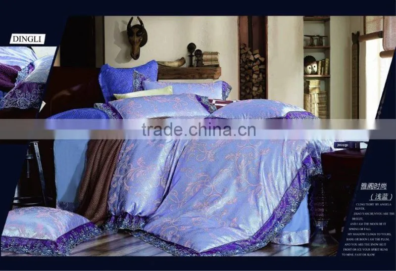 hot sale jacquard bedding set hotel bed linen set,pure colour