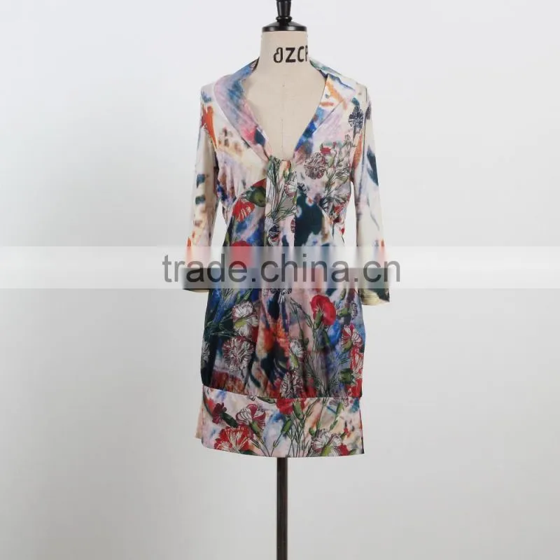 NEW ARRIVAL Sexy leopard bodycon dress 2016 deep V neck net dress custom dress supplier