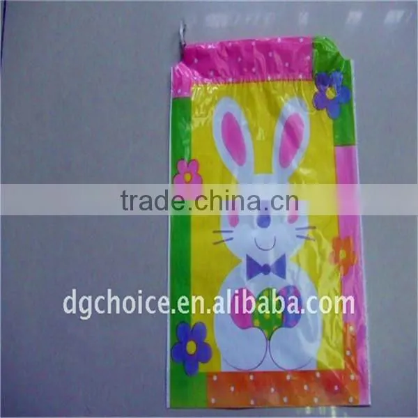 Top popular fashion style eco-friendly palstic cheap drawstring bag