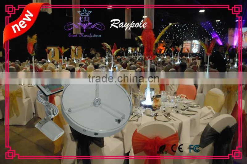 8 inch tall wedding centerpiece vase light base/RGB led centerpiece light for wedding party decoration