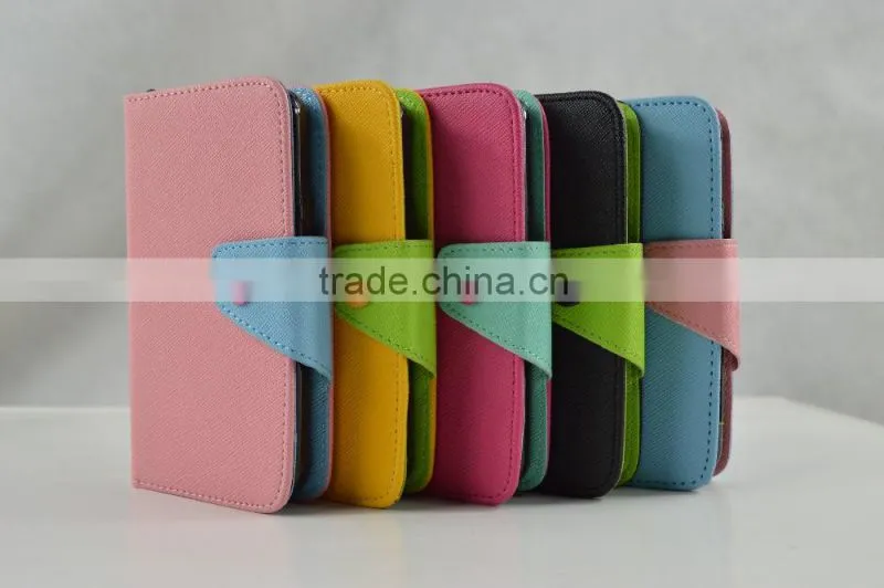 Colorful Cute Style PU Leather Cases for Huawei with Card slots and support