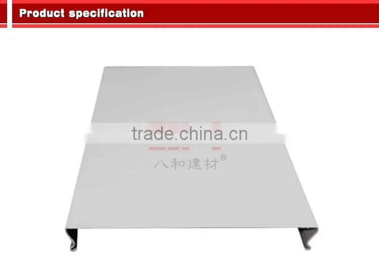 Metal suspended aluminum linear ceiling for indoor