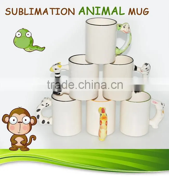 Sunmeta cheap ceramic sublimation cute animal print mug(MKB10-30)