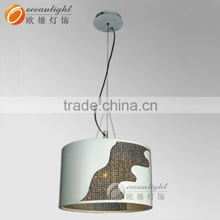 White crystal plastic pendant lights fancy pendant light Om77045