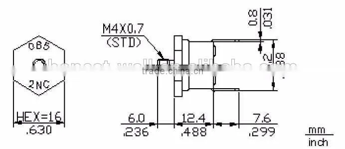Home Appliance Nomarlly Opened Phenolic Bimetal Thermostat