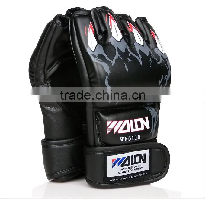 MMA boxing gloves / extension wrist leather / MMA half fighting Boxing Gloves/Competition Training Gloves