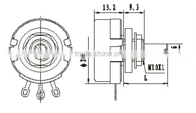rotary type potentiometer