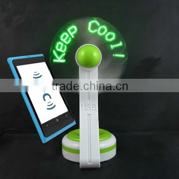 Summer 2016 LED Message Mini USB NFC Fan