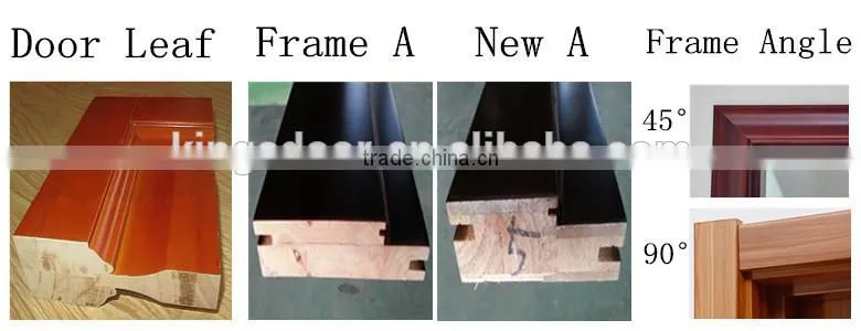 2015 new product single mdf room door design with handle