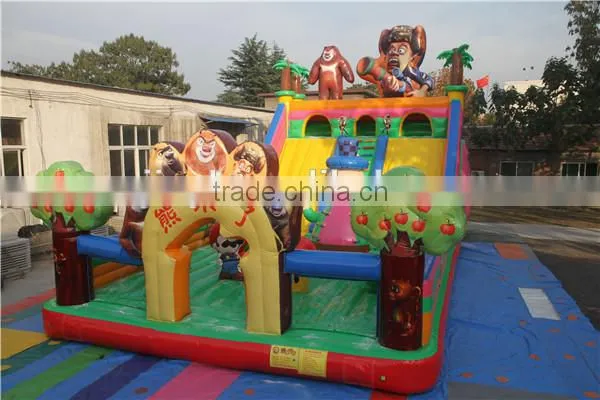 Inflatable bouncer with slide, inflatable bouncer for toddlers