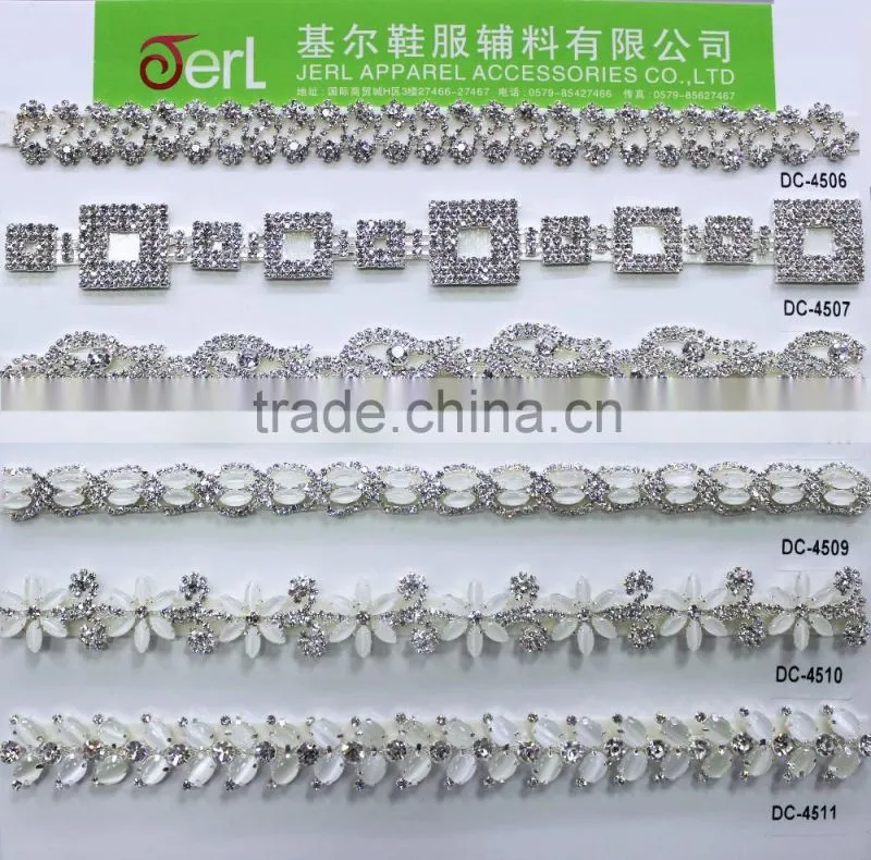 New Design Popular Shining Rhinestone Chain Trimming for Garment Decoration