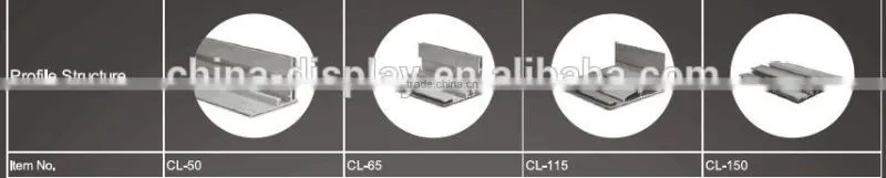 Frameless aluminum design advertising outdoor fabric light box waterproof