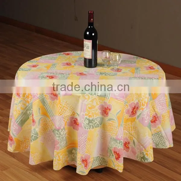 waterproof PVC table cloth/ Oilproof table cloth/Logo printed plastic table cover