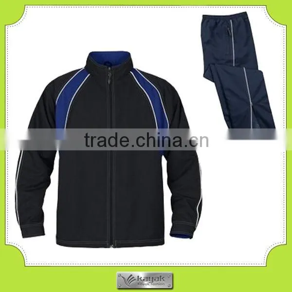 Professional training tracksuit custom sport tracksuit with embroidery logo
