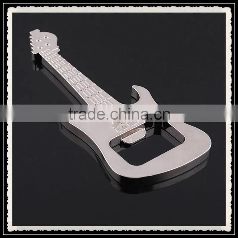 2013 guita shape bottle opener ,zinc alloy opener with keyring