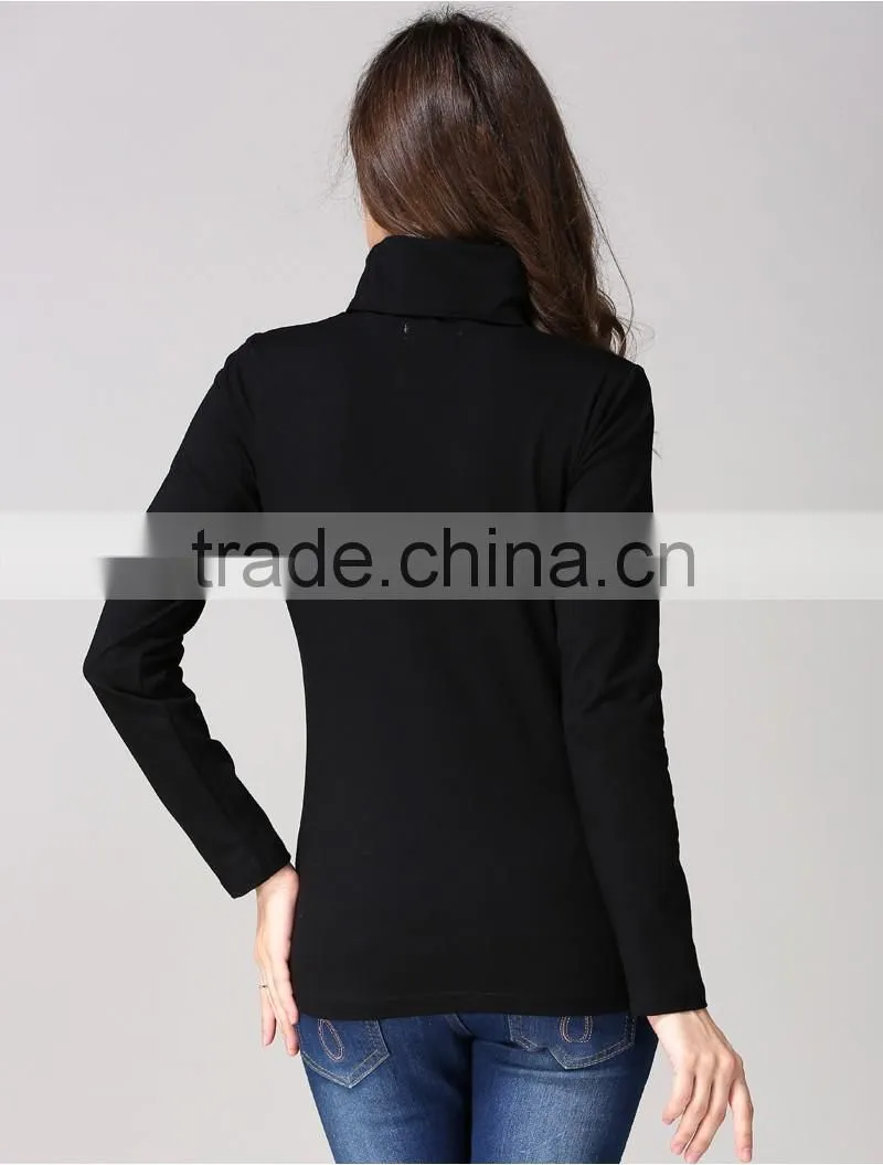 Autumn and winter Turtleneck Nursing Tops for Pregnant Women