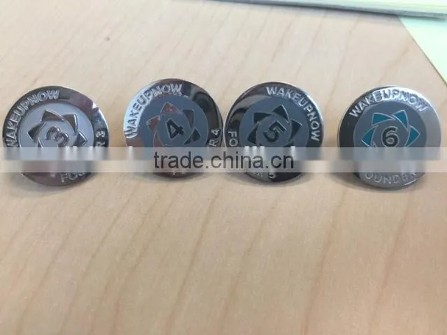 serial number soft enamel metal lapel pin badges
