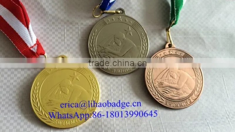 Factory direct sale gold award medal , Custom cheap metal sport medal