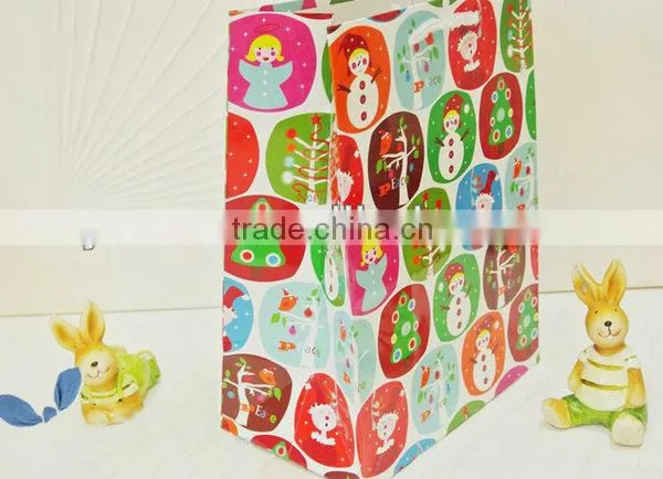 Yiwu custom pantone color printing kraft paper bag