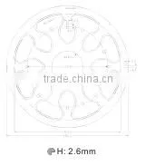 2016 hot sales smd 5730 12w 2160lm ceiling down light good price led module
