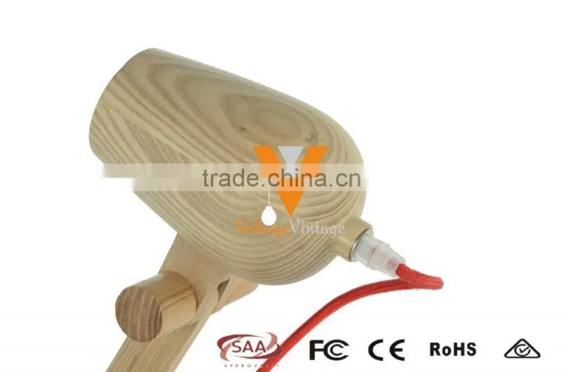 Manufacturer's Premium Modern Design Wood Table Lamp Studio Desk Light Bedroom Table Lamp