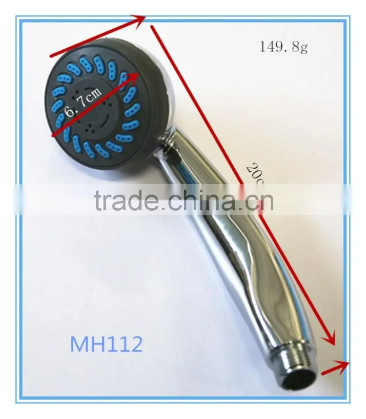 MH112 High quality hand shower head,ABS Plastic hand shower