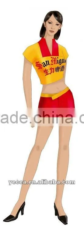 Wholesale inxpensive elegant promotional uniform (OEM)