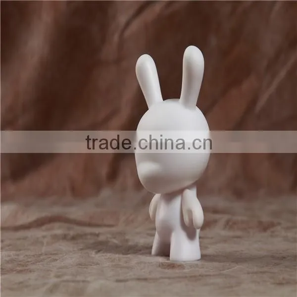 Various color hot dunny blank vinyl toy make your own vinyl toy