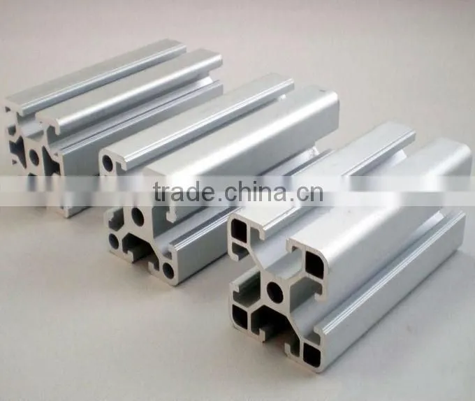 aluminium profiles for curtain walls anodized/ powder coated / wood grain profiles