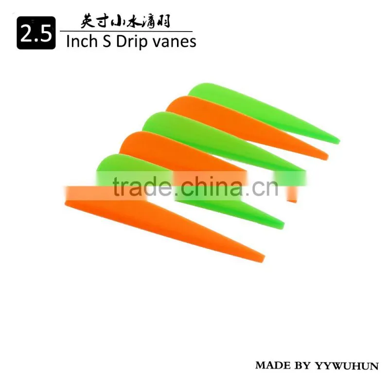 2.5inch drop arrow vane, fletching for carbon plastic arrow vanes