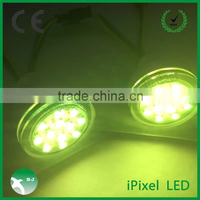 Rgb amusement led pixels 38mm diamater 19mm install hole
